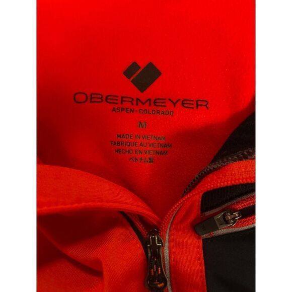 OBERMEYER Men's Flight Sport 75WT Zip Top Red size Medium - Picture 5 of 6